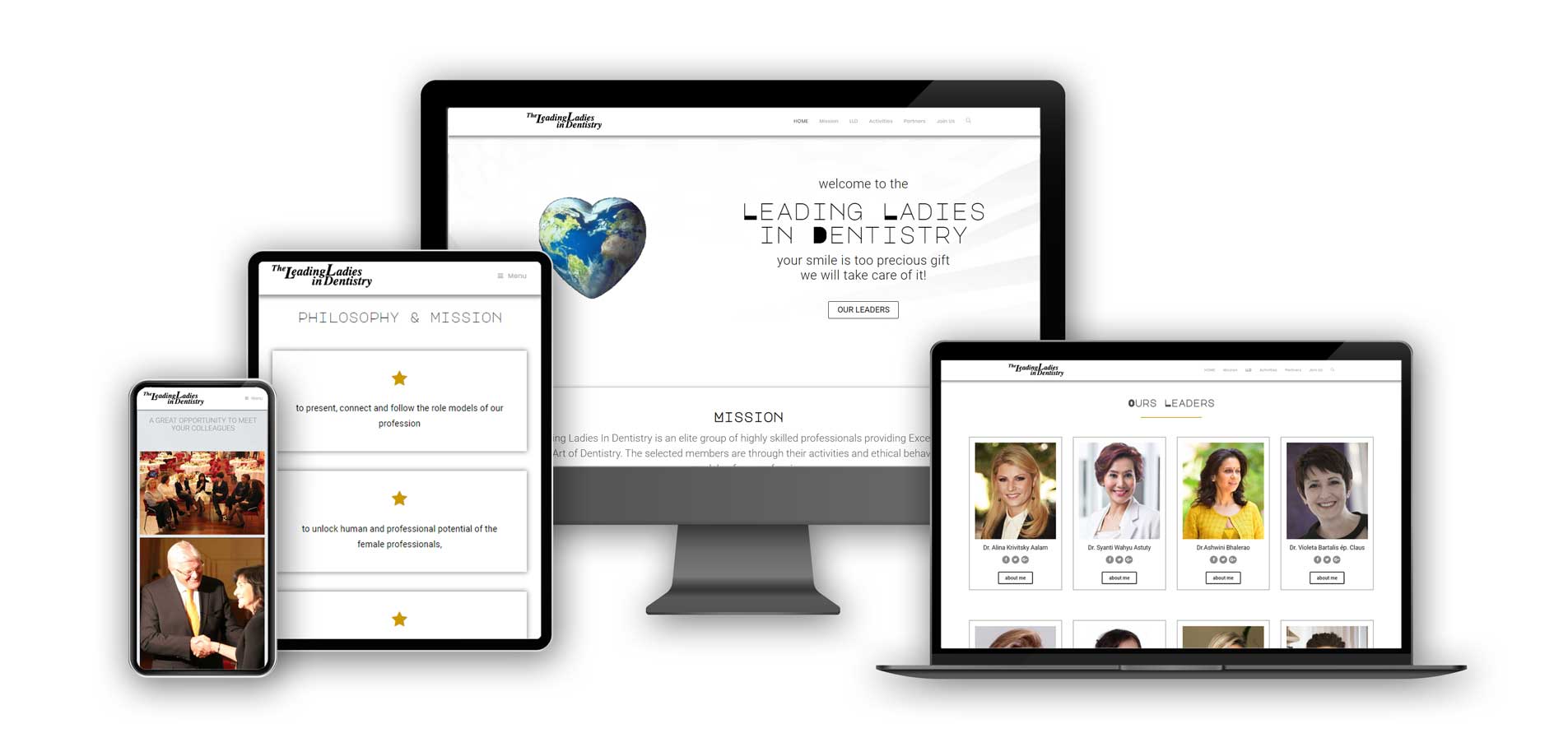 LLD website on different screens