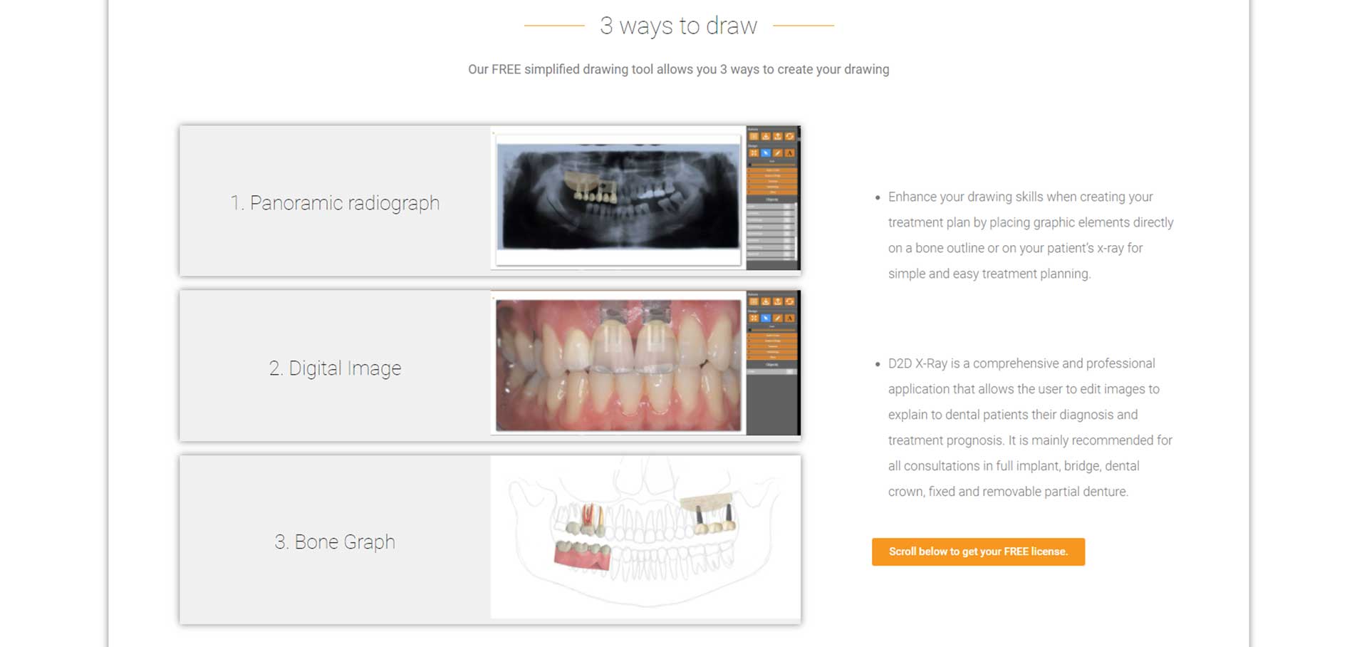 Dental2Drawing website